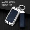 Zinc Alloy Leather Car Key Case For Mazda Skyactiv 3 2 6 Cx5 Cx30 Cx3 Cx8 Cx8 Cx9 Mx5 Atez Onkesera Key Case Car Keycase