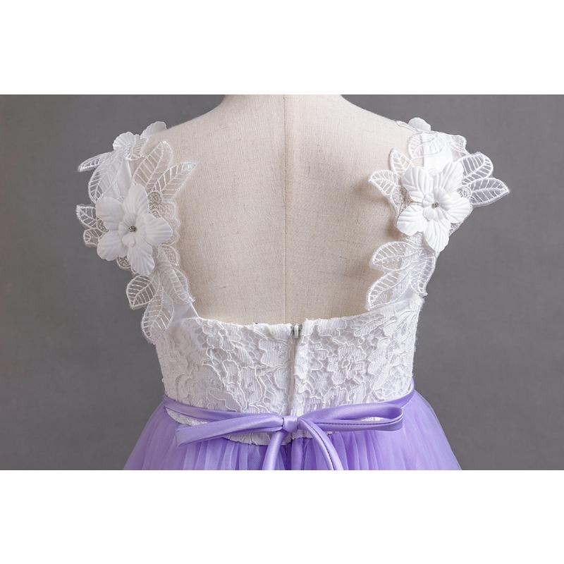 Mädchen Rosa Träger Tüll Prinzessinnenkleid Kinder Festliches Kleid