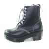 Ausgezeichnete Dr.Martens Stiefeletten SHRIVER HI CS schwarzes Leder Damen Gebraucht
