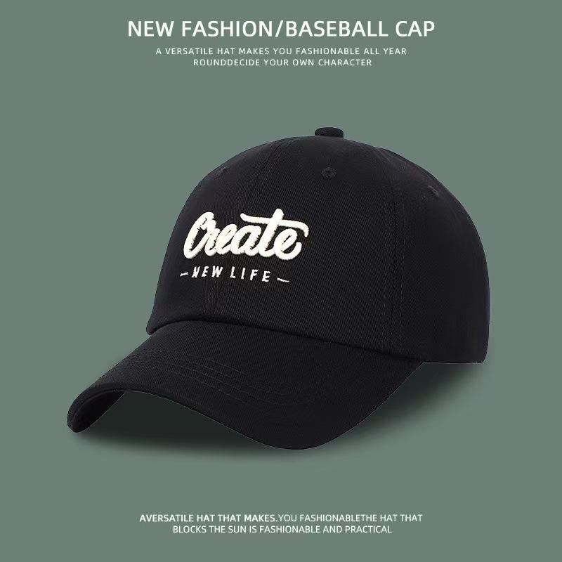 

7Women s versatile cap that makes the face look smaller, embroidered letter duckbill cap with wide brim and hard top, sun protection baseball cap for 55-60