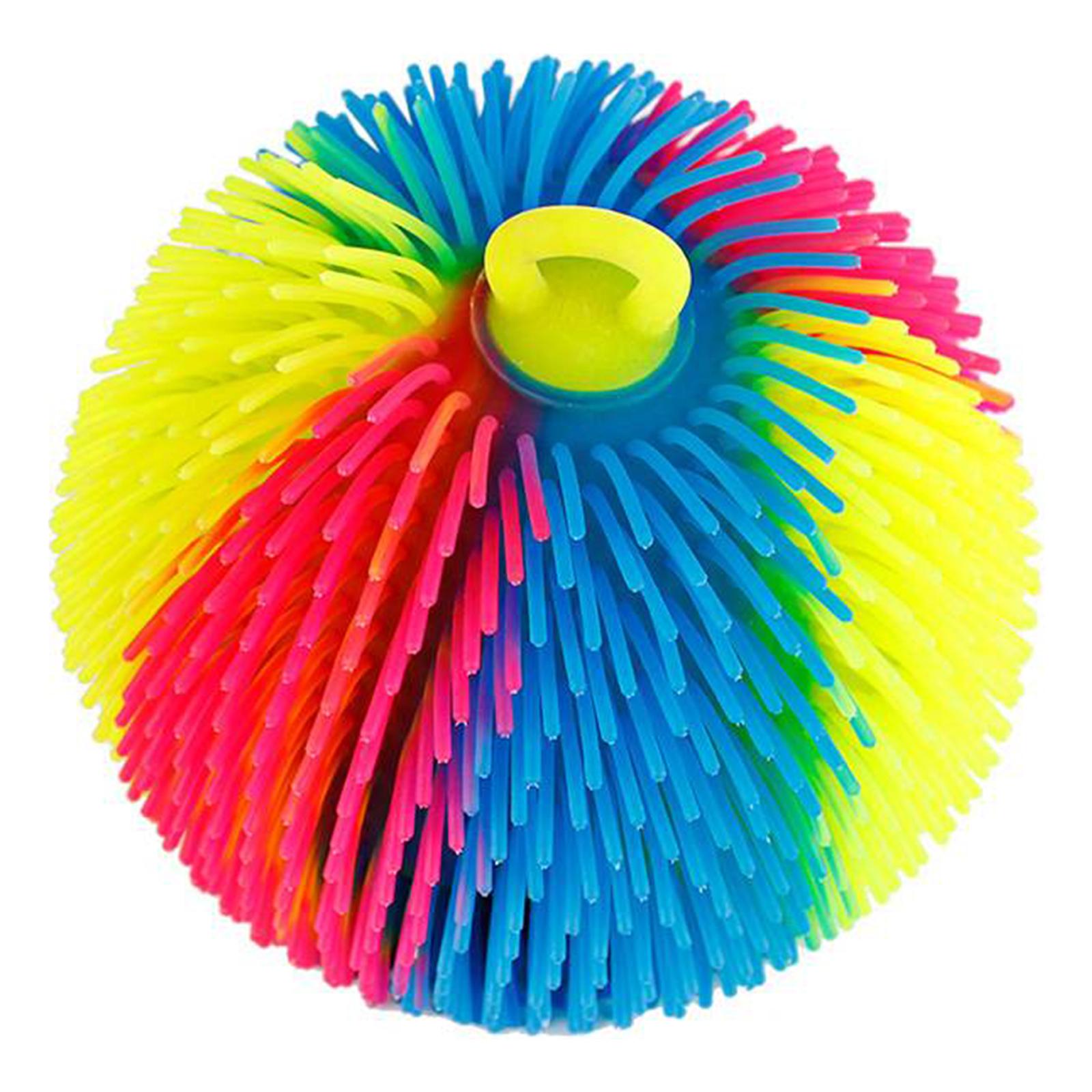 

Large Rubber Stretchy Spike Ball with Lights Stretchable Tentacles Cool Ball 18cm/7.09in for Kids Adults Boys Girls