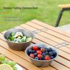 Portable Titanium Folding Snow Shovel & Camping Bowl/Cup for Outdoor Use