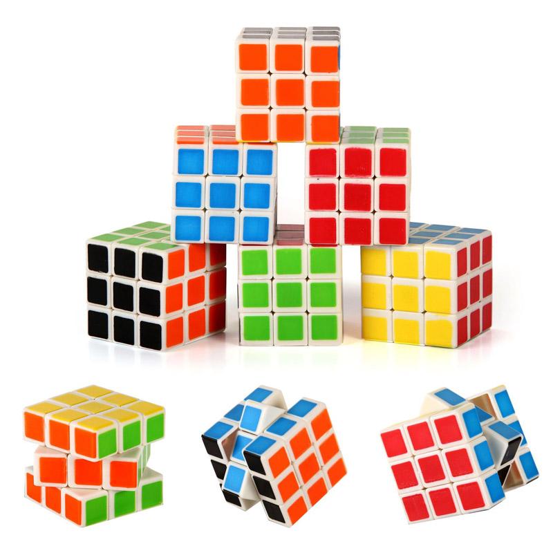 6PCS 3CM Mini Cube Puzzles 3x3x3 Fun Party Favors Kids School Rewards Classroom Prizes Perfect for Birthdays Easter Christmas