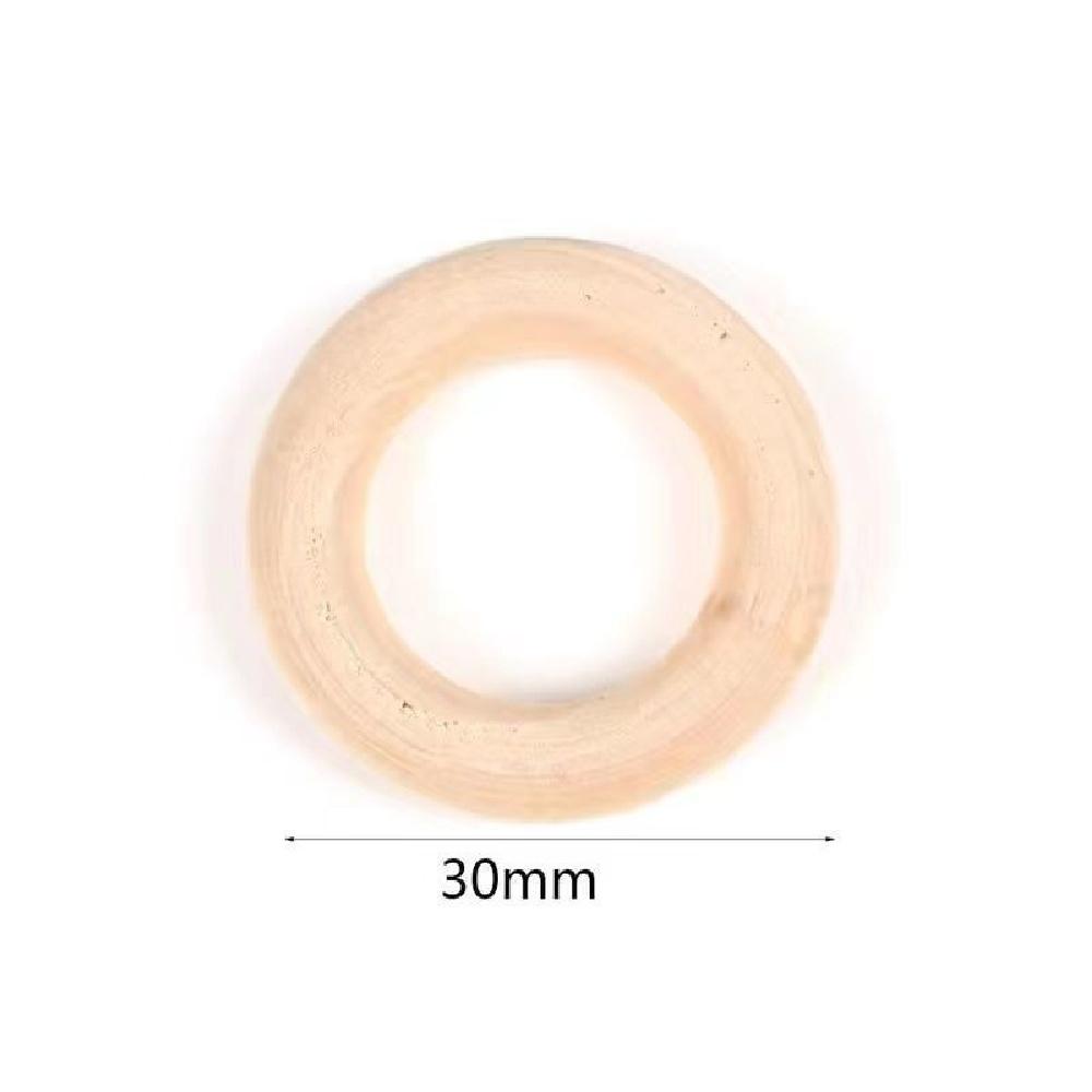 

Unfinished Wooden Ring for Ornaments Connectors Pendant Handmade Jewelry Making DIY Wood Hoop Handmade Accessories Dia 30mm 30pcs