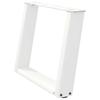 Vidaxl Coffee Table Legs, 2 Pcs, White, 70X(42-43) Cm, Steel
