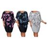 Plus Size Bodycon Dress for Women Summer Mother of The Bride Dress with Floral Chiffon Overlay Cape Formal Evening Party Cocktail Dress