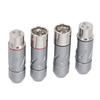 4Pcs 3 Pin XLR Adapter Pure Copper Plated 2 Male 2 Female XLR Converter Plug for Power Amplifier Microphone