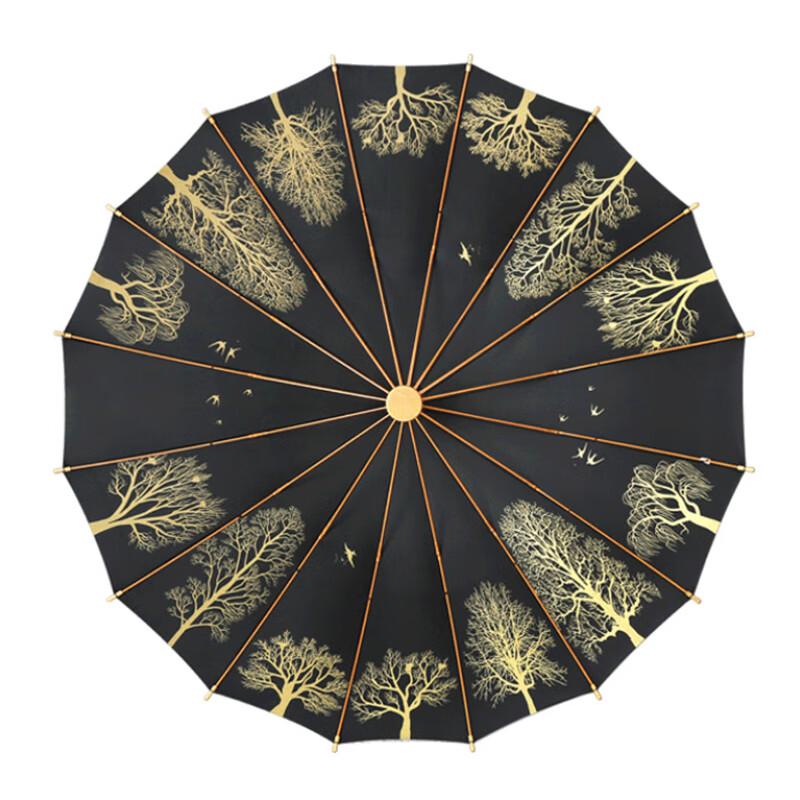 Tri-polar TP7059 Retro Wooden Handle Straight Umbrella