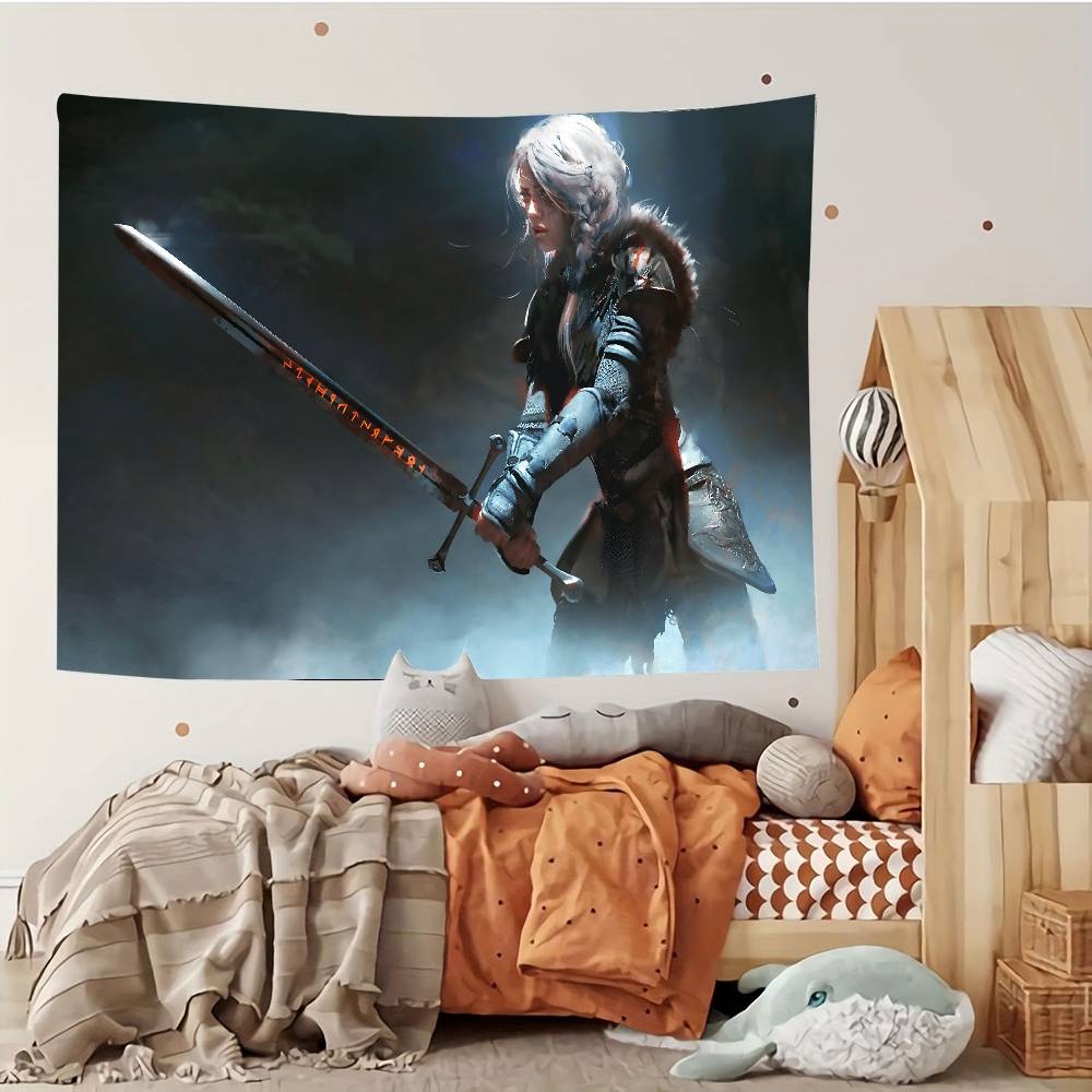 Game HD T The Witcher Tapestry Customizable Tapestries Of Various Styleswall Hangings Celebrity Photo Printingwall Hangings