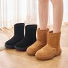 Echtlederschuhe, Schneestiefel, Dicke und warme Baumwollschuhe für Damen zum Warmhalten
