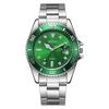 Meibo Men Steel Band Quartz Watch With Calendar For Office And Daily Wear