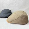 Early Autumn Winter Wool Men's Beret Plaid Cap Women's British Retro Forward Hat Tide