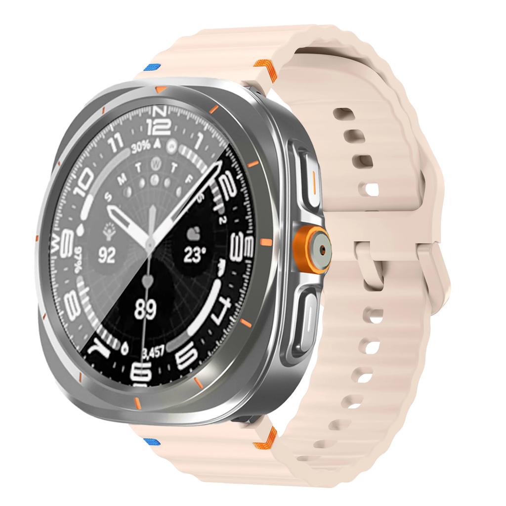 Bracelet+Changer en Boîtier Ultra pour Samsung Galaxy Watch 7 6 40 44mm Mettre à niveau vers Galaxy Watch Ultra 47 Protecteur d'Écran en Verre Trempé