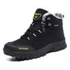 Winter Men's Velvet Warm Hiking Shoes Cotton Shoes Mid-top Shoes Casual Men's Shoes