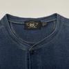 RRL Indigo Henley Neck Short Sleeve Top tops M IndigoUsed