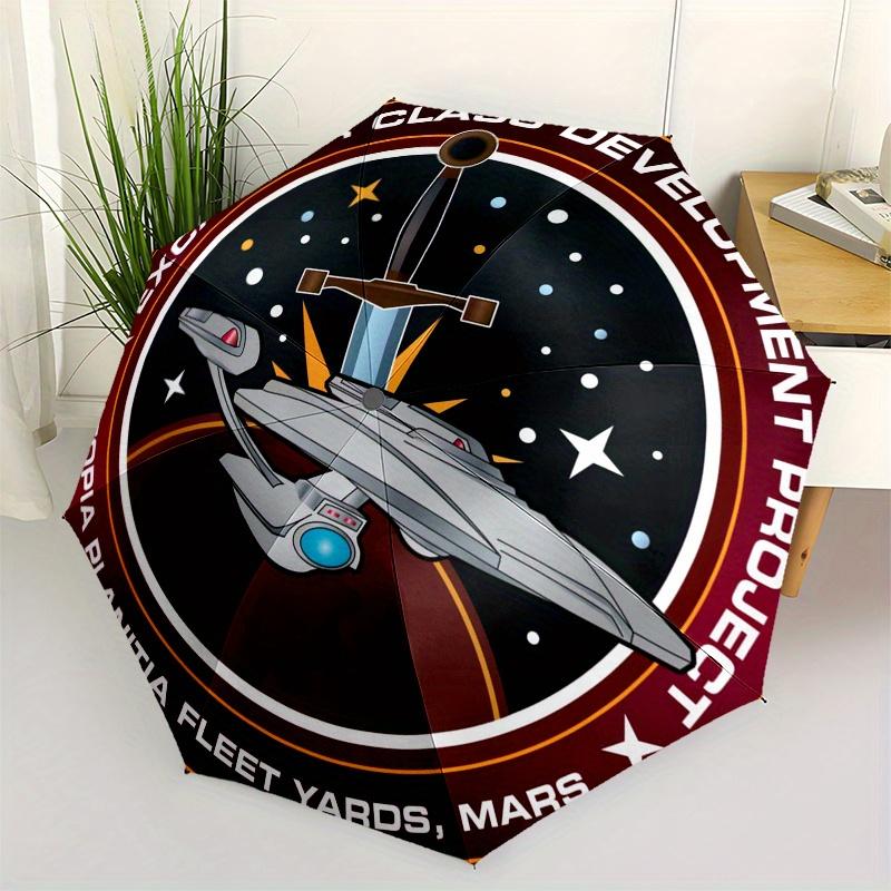 

Starship Excelsior Development Project Patch - Utopia Planitia Fleet Yards, MarsUmbrella, Portable 3-Fold Compact Umbrella for Men & Women Gift