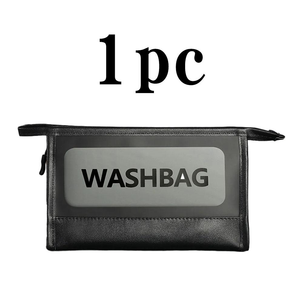 Портативная дорожная косметичка Прозрачная косметичка Сумка для хранения косметики Дорожная косметичка большого объема 22x6x14