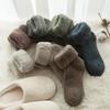 Women’s Extra Thick Fleece-Lined Terry Wool Socks - Warm, Cold Resistant Mid-Calf Snow Socks