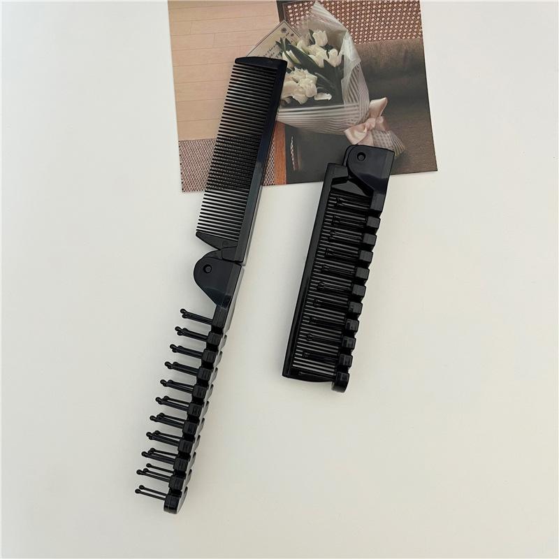 

Portable Compact Folding Comb Portable Dual-purpose Curly Hair Massage Comb Antistatic Student Dormitory Travel Hair Comb