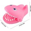 Biting finger toy, biting finger, sensory toy for shark teeth with soft rubber teeth, reaction skills, gentle shark teeth toy, for pink