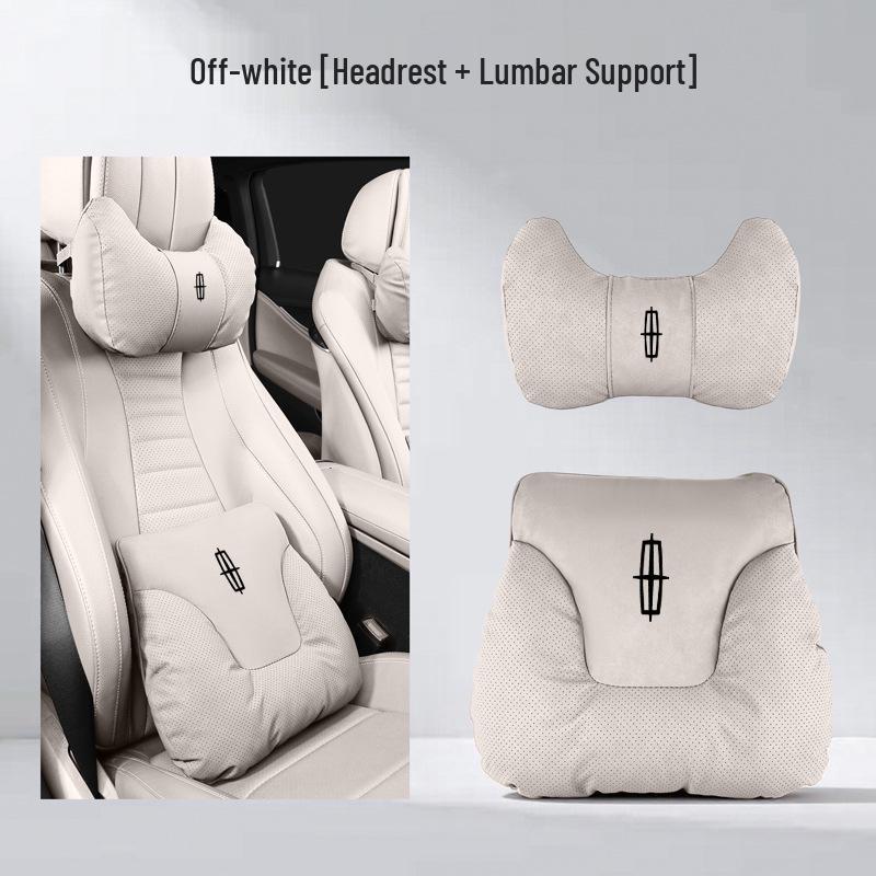 Lincoln Nautilus Headrest & Lumbar Support Cushion Set: 26 Models - Neck & Waist Protection