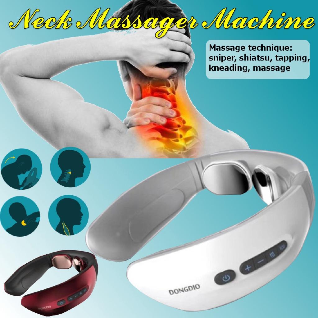 

USB Интеллектуальный Электрический Импульсный Массажер для Спины и Шеи Дальнее Инфракрасное Нагревание Обезболивающее Средство Здоровье Уход Расслабление WITHOUT REMOTE красный