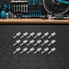 20pcs M6 Thread M6 Brake Cable Adjuster Silver Bike Barrel Adjuster Bolt  Cable System Setup