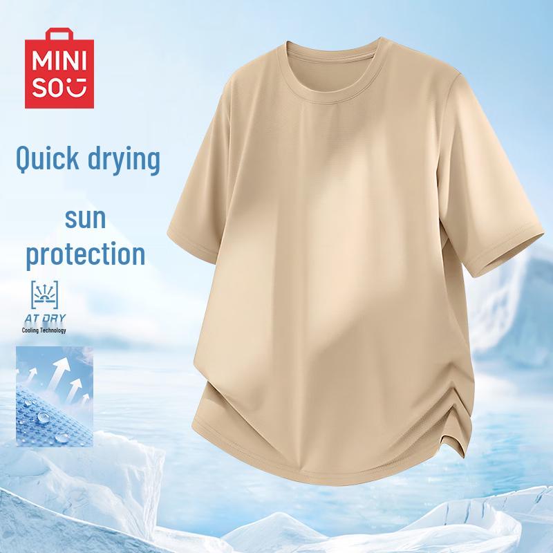 MINISO Men s Ice Silk Quick-Dry Mesh T-Shirt M