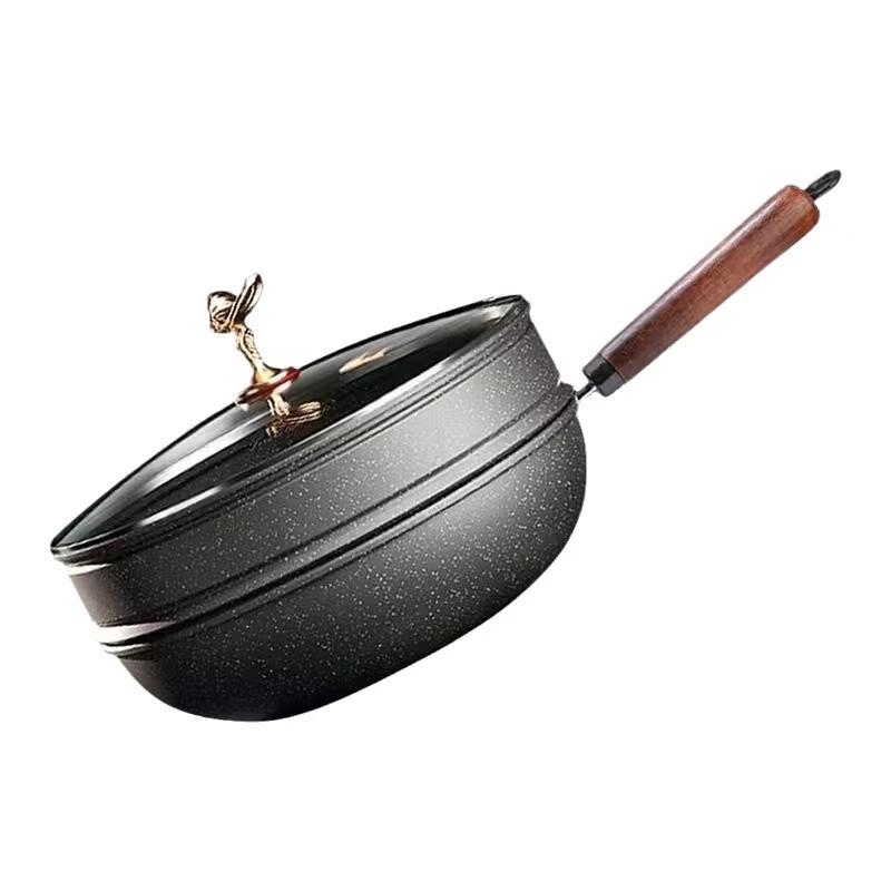 Wutuo Non-stick Wok with Steamer