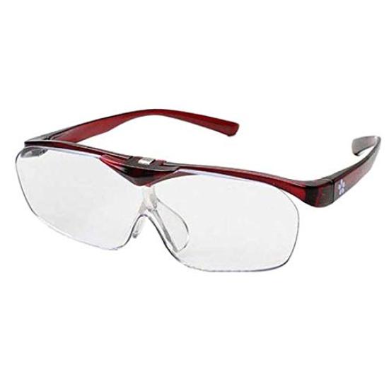 

Haneageru Magnifying Glass Smart Dark Wine Japanese 1.6x Eye, (with Print)