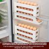 4 Layers Automatic Rolling Egg Holder Refrigerator Egg Storagebox Large Capacity Space Saving Kitchen Refrigerator Egg Dispenser