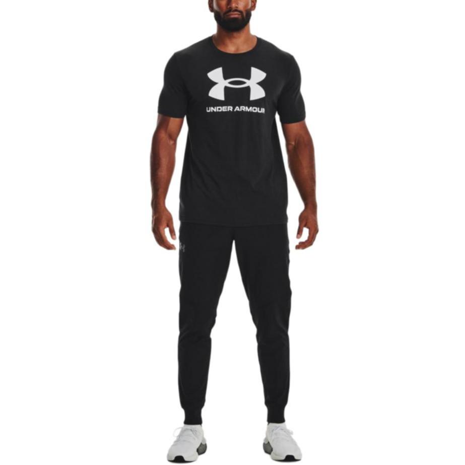 Under Armour Solid Color Sports Casual Pants Men Bottoms Black 1374658-001