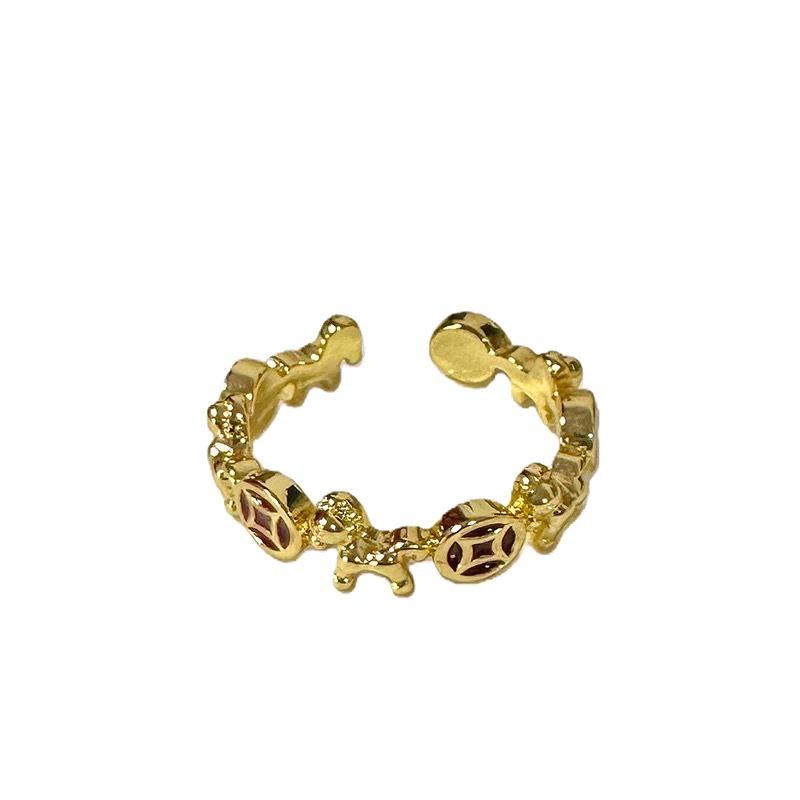 New Year Exquisite Chinese Horse Adjustable Ring for Women - Versatile Light Luxury Index Finger Accessory