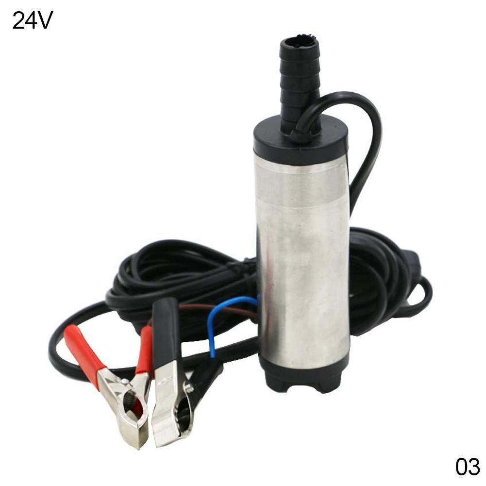 12L/min 12V 24V DC elektrické ponorné čerpadlo nafta palivo voda olej auto kempování rybaření ponorné hliníkové slitinové přečerpávací čerpadlo
