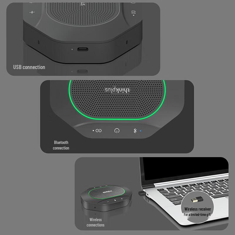 Lenovo Thinkplus MK-MC600 Wireless Conference Speaker & Microphone (CN version)