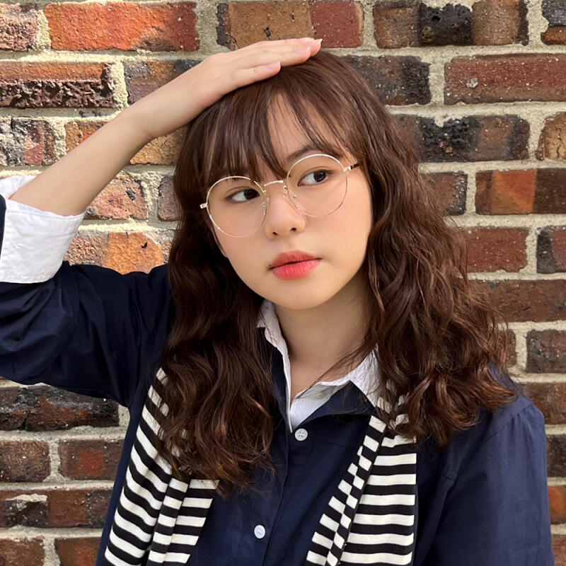 SBKA Pini-C03 Gold-Rimmed Glasses (Blue Light Blocking)