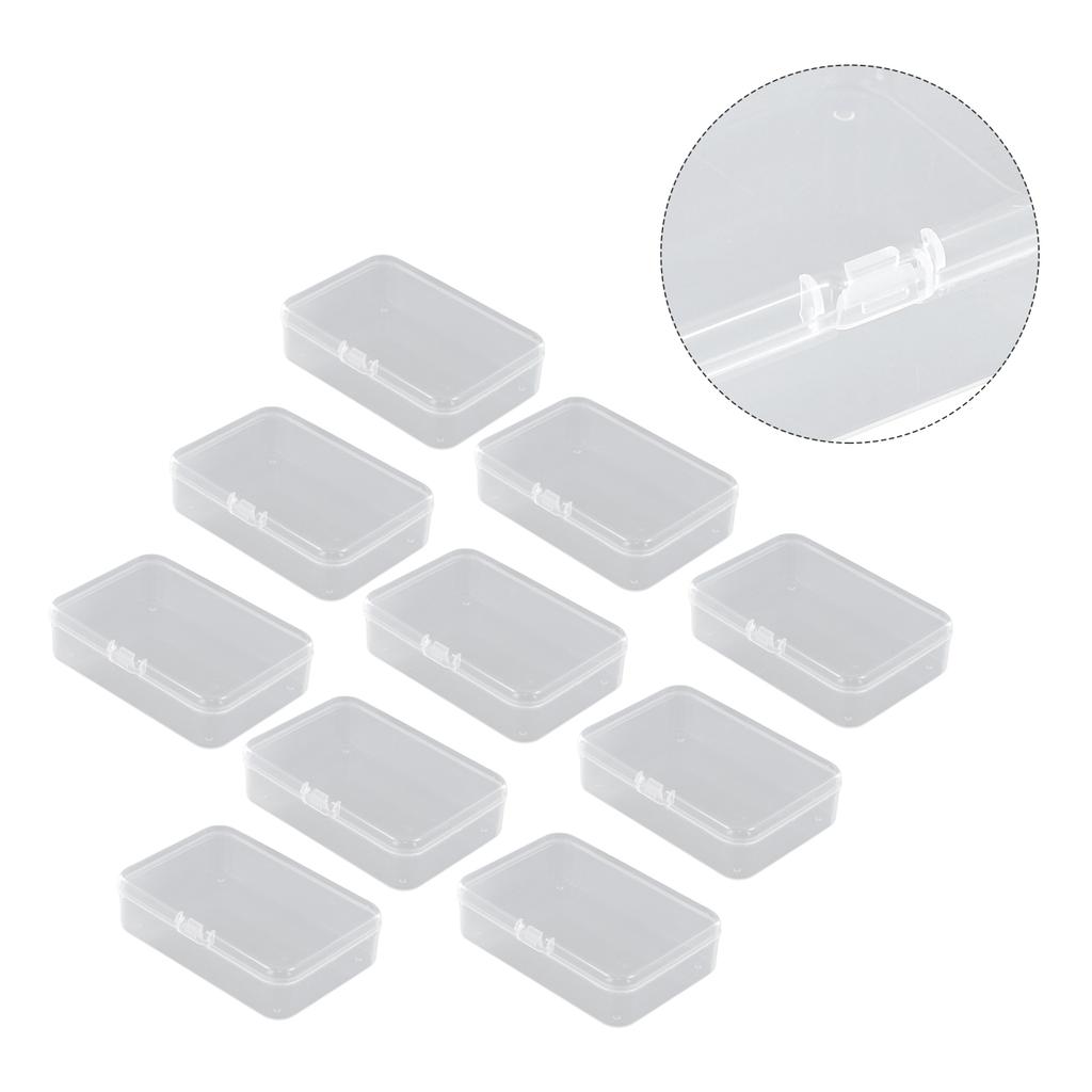 Set Aufbewahrungsbox Behälter Staubdicht Haken Schmuckorganizer Kunststoff Schraube Transparente Perle Mit Deckel Praktisch