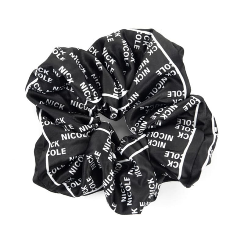 NICK&NICOLE NICOLE LOGO SATIN HAIR SCRUNCHIE_2 Color