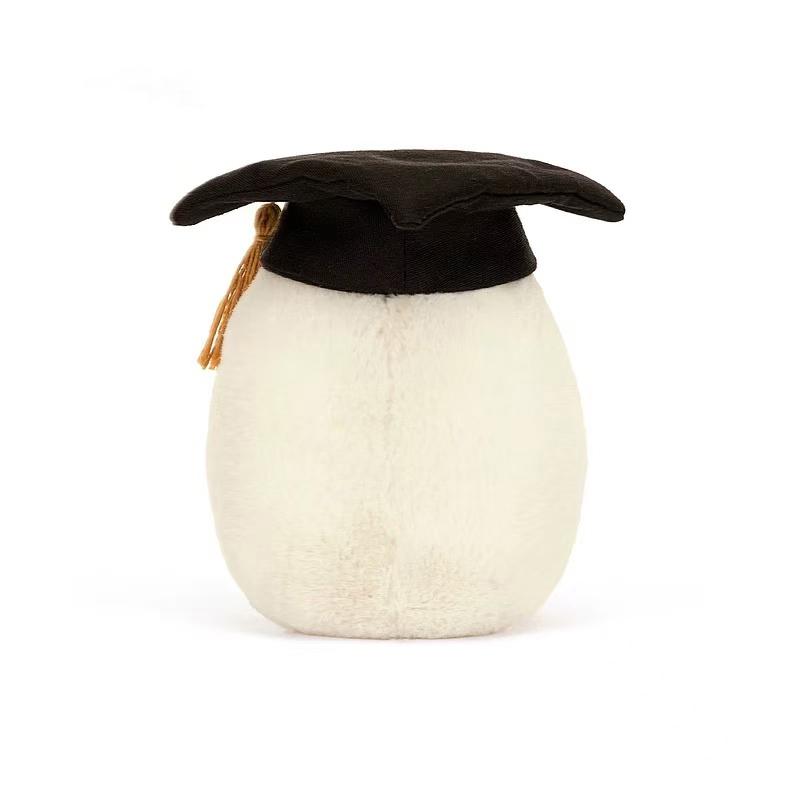 14cm/25cm/40cm Doctor Egg Plüschtier; Kreative gekochte Eierpuppe als Abschlussgeschenk; Kissen für Jungen und Mädchen