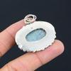 Ruby Fuchsite Gemstone Ethnic Wife Wedding Engagement New Pendant 925 Silver
