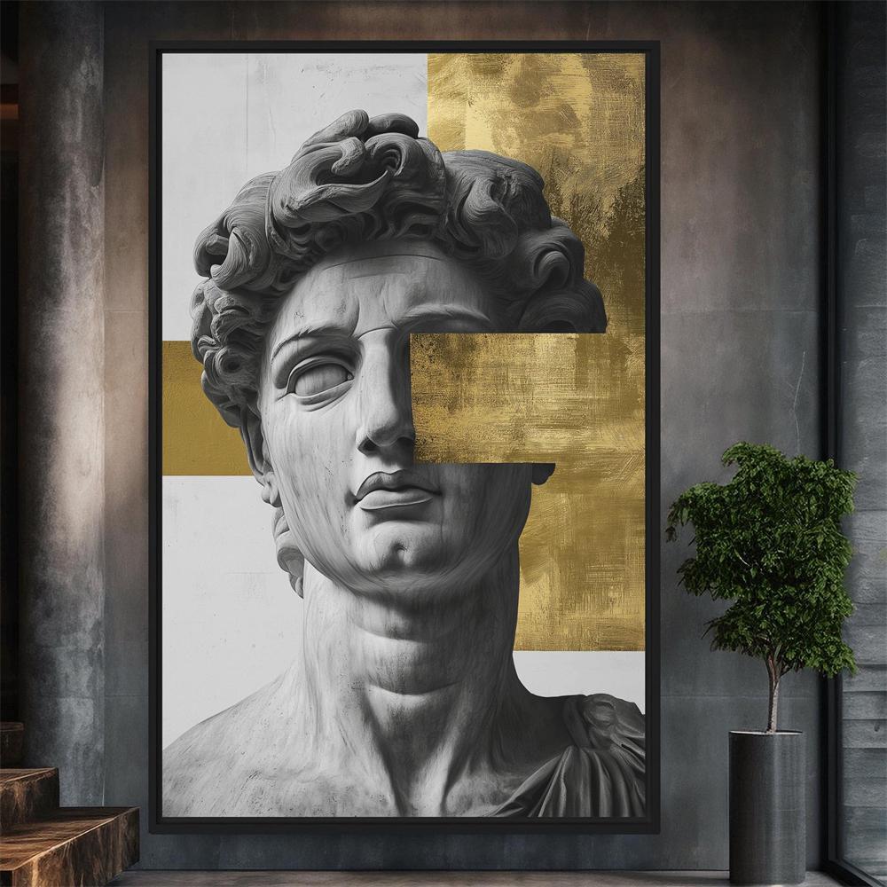 David Statue Canvas Print Poster Modern Home Decor Michelangelo s David Print Greek Statue Art Canvas Painting Home Living Room 21X30CMNo Framed