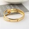 Chic Irregular Opening Bangle Elegant Temperament Open Bracelet Creative Hollowed Bracelet  Women