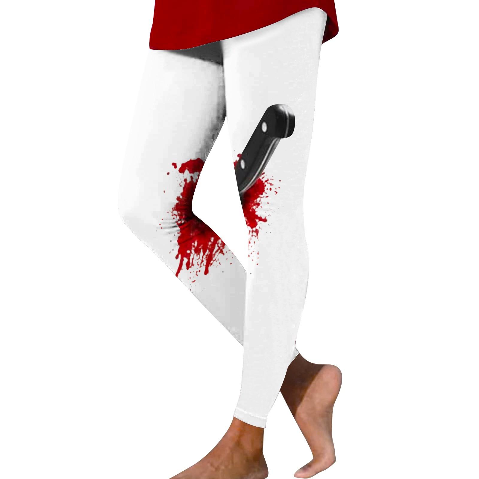 

Женские повседневные модные уличные брюки для йоги с принтом на Хэллоуин, облегающие эластичные укороченные брюки XL