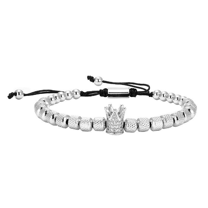 Jewelry Fashion Micro Inlaid Crown Handmade Beads Simple, Small and Popular Fashion Versatile Bracelet