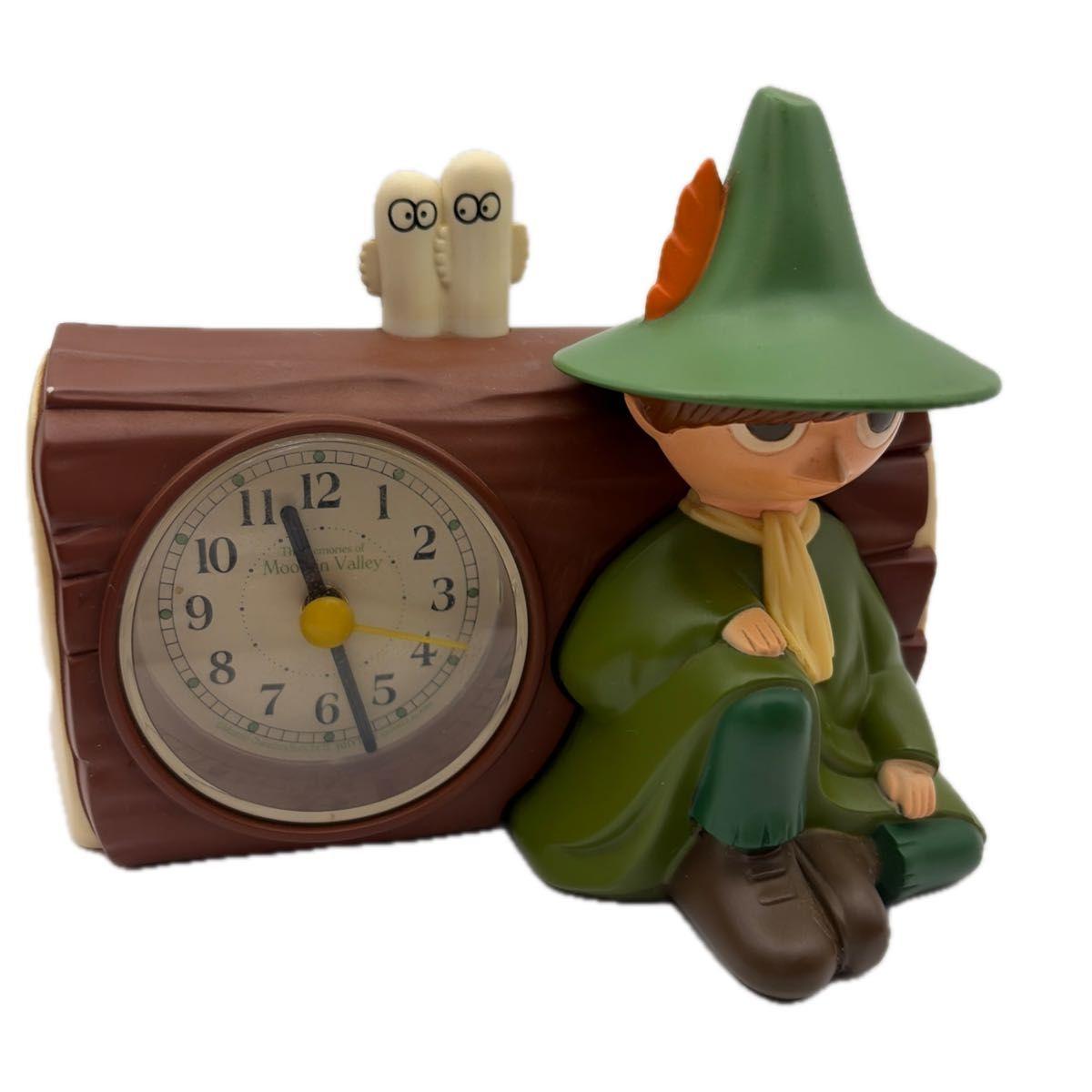Used Moomin Kirikabu Table Clock Snufkin Talking Alarm Clock