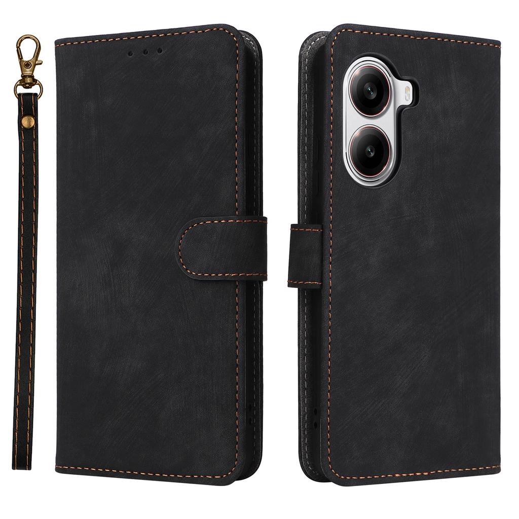 For Xiaomi Poco X7 Pro 5G/Redmi Turbo 4 5G Wallet Case RFID Blocking PU Leather Cover Viewing Stand