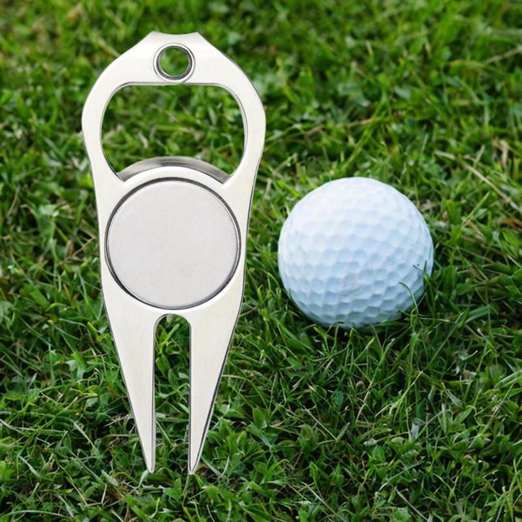 Golf Repair Mark Portable Sturdy Rustproof Green Fork Golfs Marker Tool for Outdoor