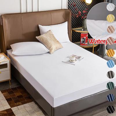 Waterproof Mattress Cover Bed Cover Smooth Microfiber Mattress Protector Fitted Sheet Anti-mite Mattress Pad  (Without Pillowcase)