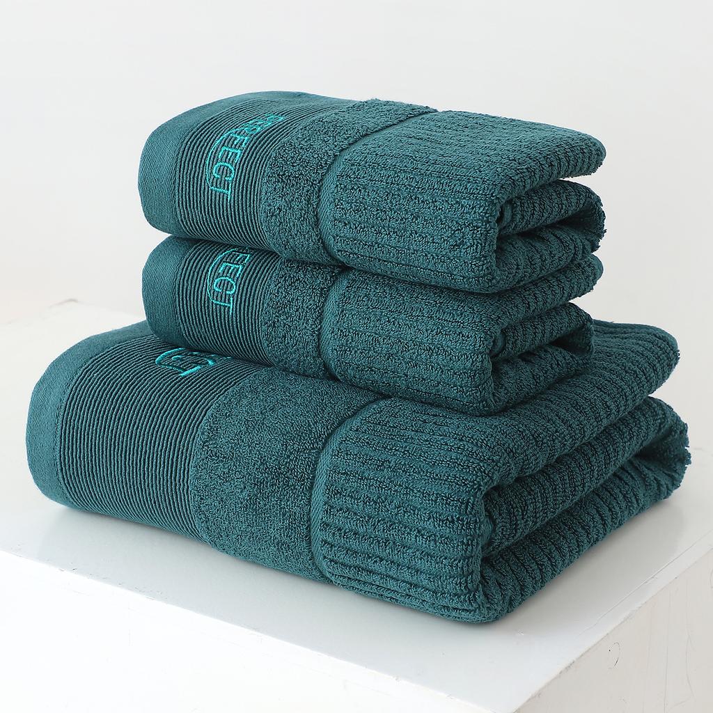 Pure cotton towel Adult household bath face towel Thickened soft absorbent cotton face towel
