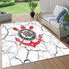 Cardiff City FC Flannel Pattern Square Carpet,Area Rug,Carpet Rug for Living Room Bedroom Sofa Playroom Decor,Non-slip Floor Mat